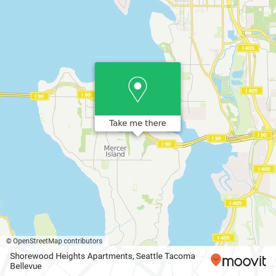 Mapa de Shorewood Heights Apartments