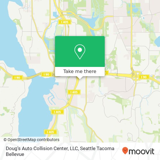 Mapa de Doug's Auto Collision Center, LLC