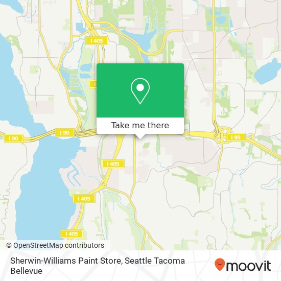 Mapa de Sherwin-Williams Paint Store