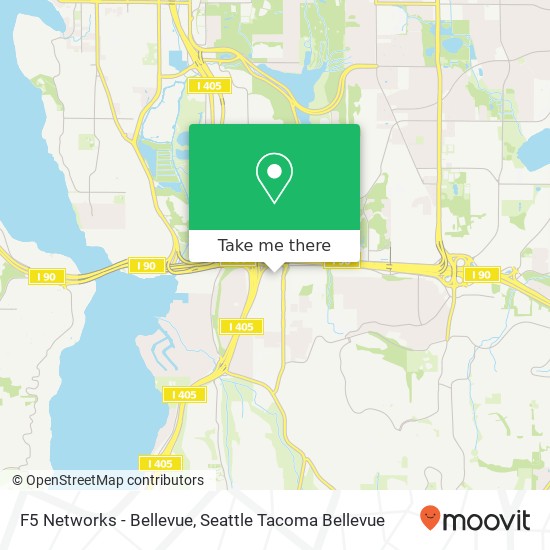 Mapa de F5 Networks - Bellevue