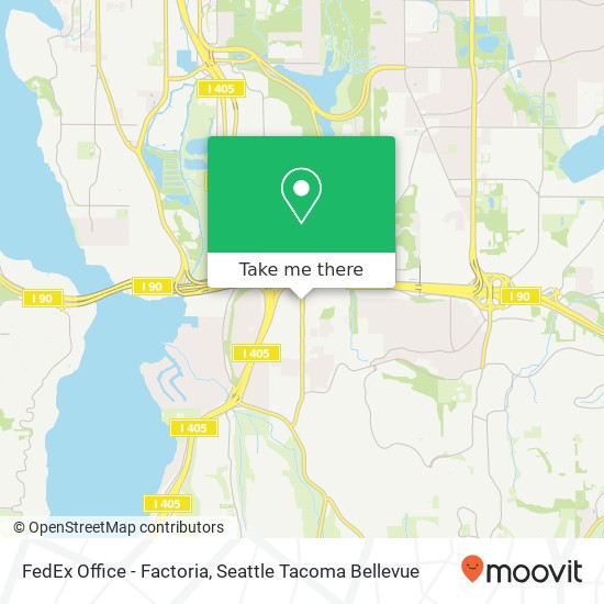 FedEx Office - Factoria map