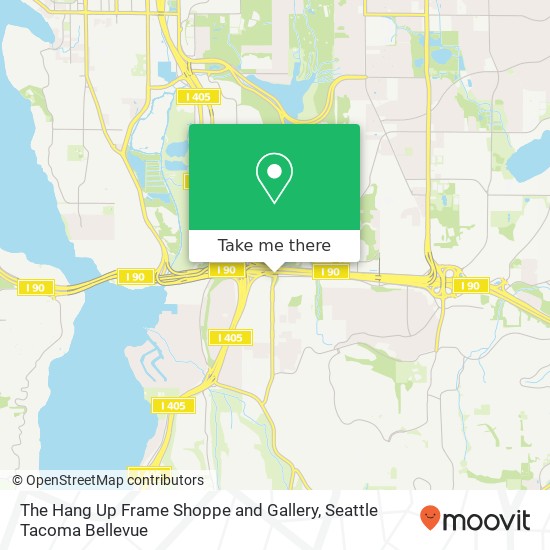 The Hang Up Frame Shoppe and Gallery map