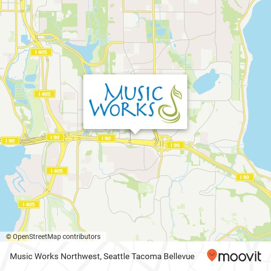 Mapa de Music Works Northwest