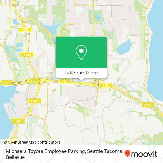 Michael's Toyota Employee Parking map