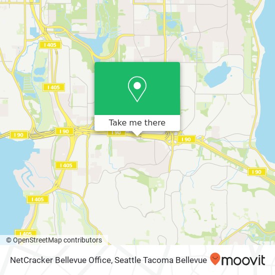 NetCracker Bellevue Office map