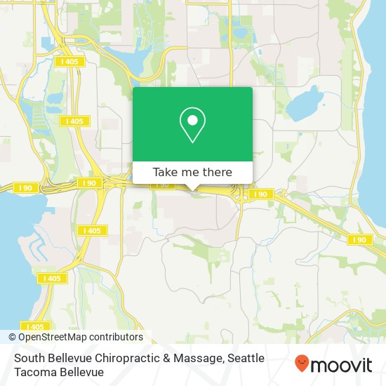 Mapa de South Bellevue Chiropractic & Massage