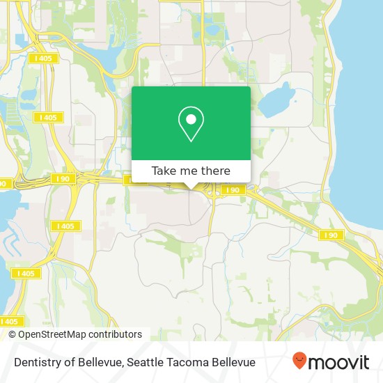 Dentistry of Bellevue map