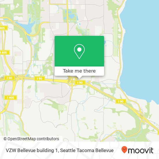 Mapa de VZW Bellevue building 1