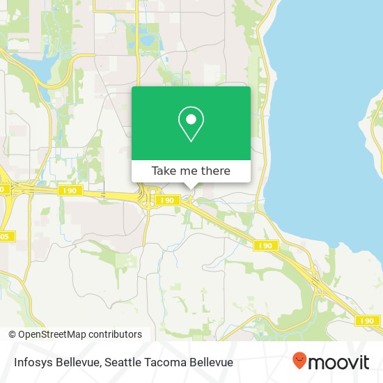 Mapa de Infosys Bellevue