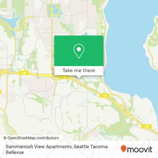 Mapa de Sammamish View Apartments