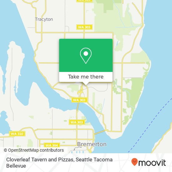 Cloverleaf Tavern and Pizzas map