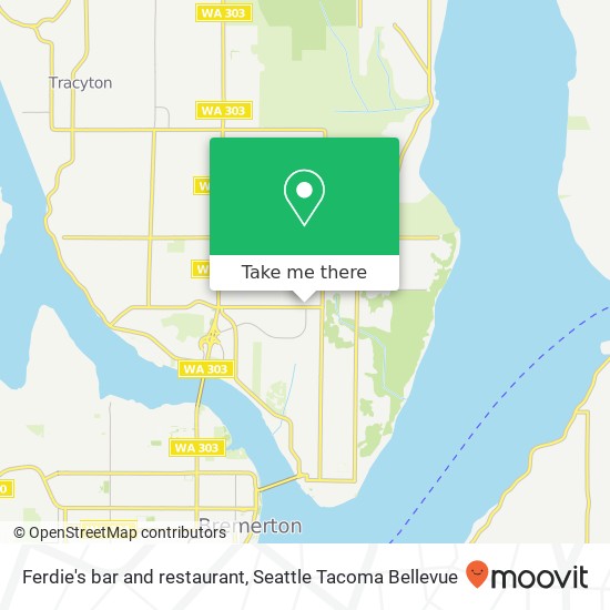 Ferdie's bar and restaurant map