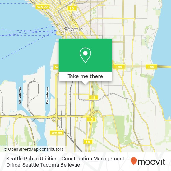 Seattle Public Utilities - Construction Management Office map