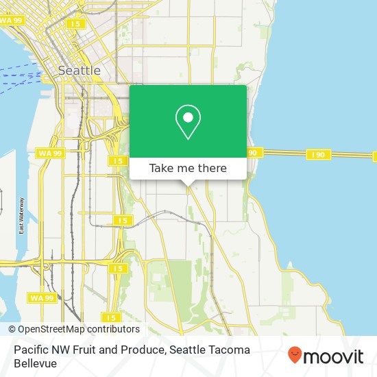 Mapa de Pacific NW Fruit and Produce
