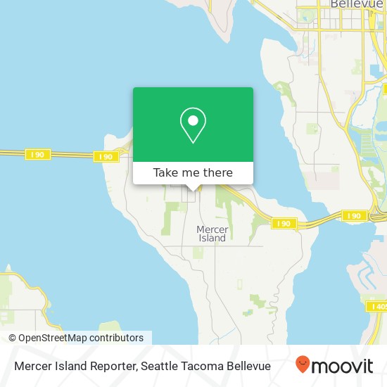 Mapa de Mercer Island Reporter