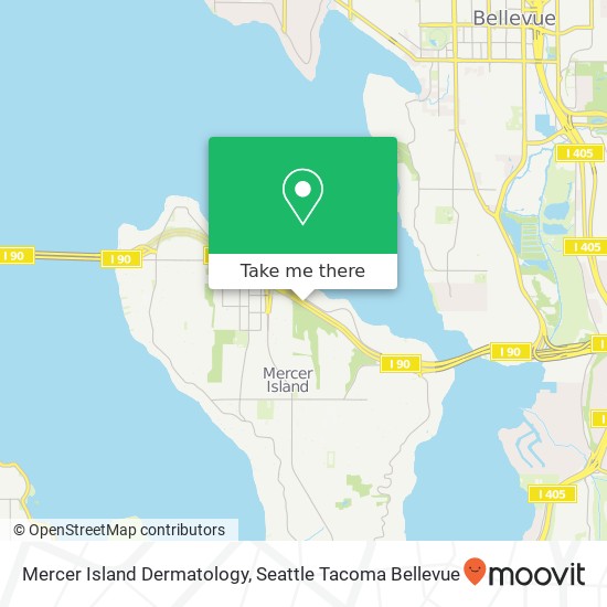 Mapa de Mercer Island Dermatology