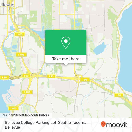 Bellevue College Parking Lot map