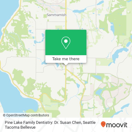 Pine Lake Family Dentistry: Dr. Susan Chen map
