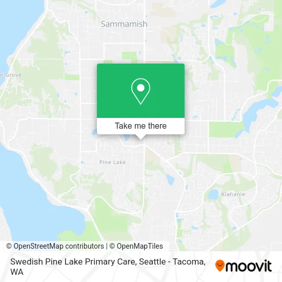 Swedish Pine Lake Primary Care map