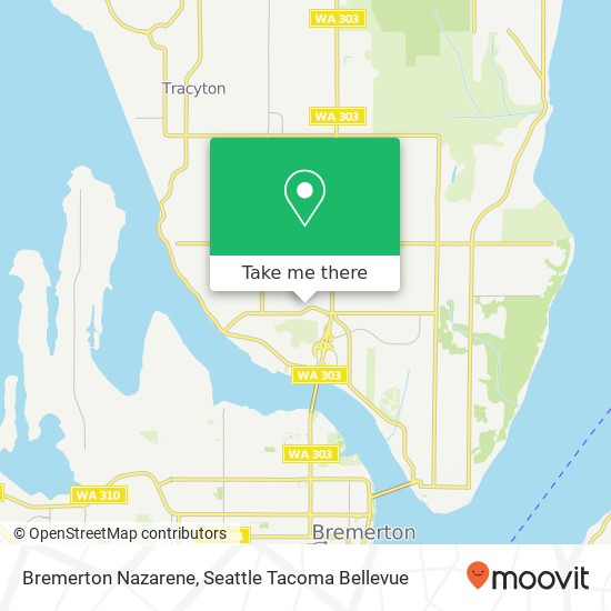 Bremerton Nazarene map