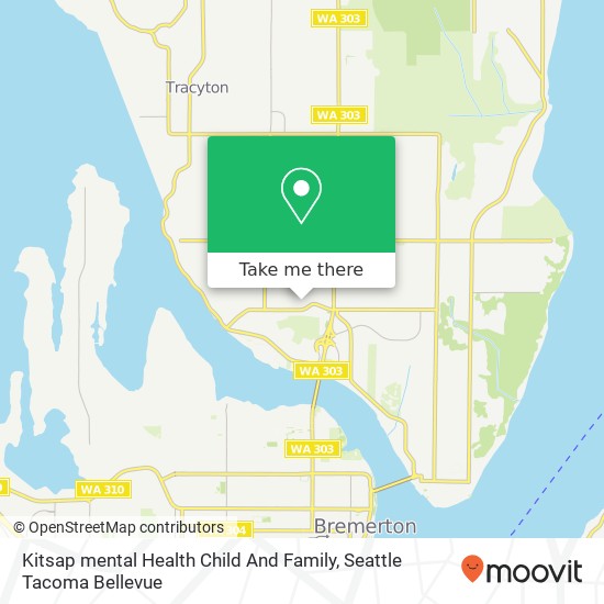 Kitsap mental Health Child And Family map