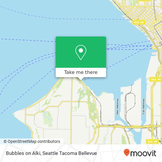 Mapa de Bubbles on Alki