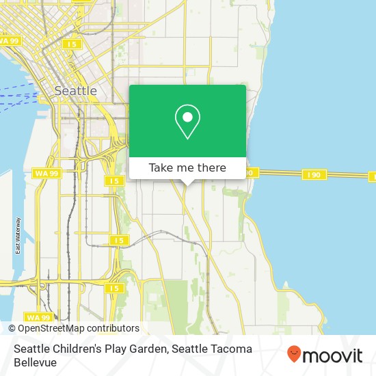 Seattle Children's Play Garden map