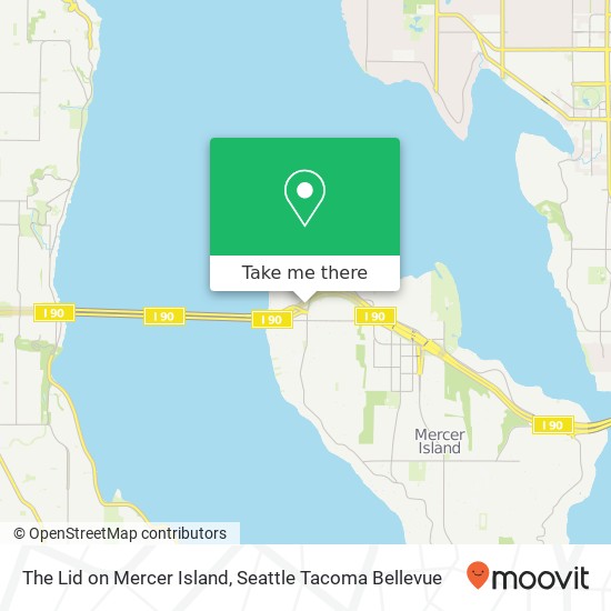 The Lid on Mercer Island map