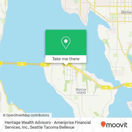 Mapa de Heritage Wealth Advisors - Ameriprise Financial Services, Inc.