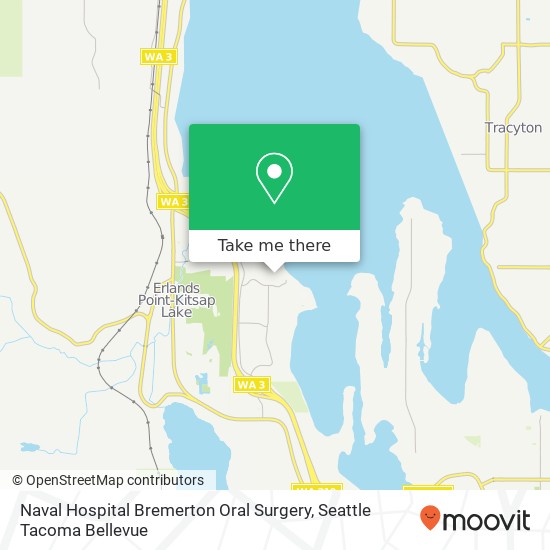 Naval Hospital Bremerton Oral Surgery map