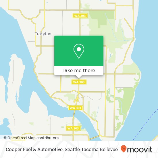 Mapa de Cooper Fuel & Automotive