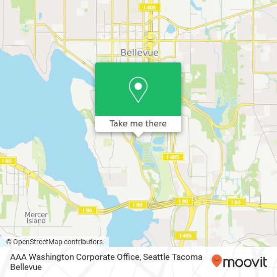 Mapa de AAA Washington Corporate Office