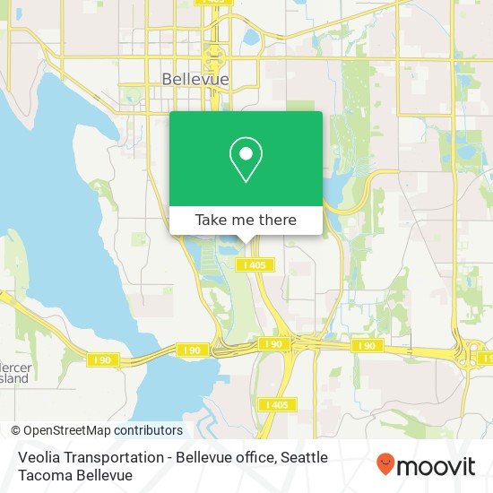 Veolia Transportation - Bellevue office map