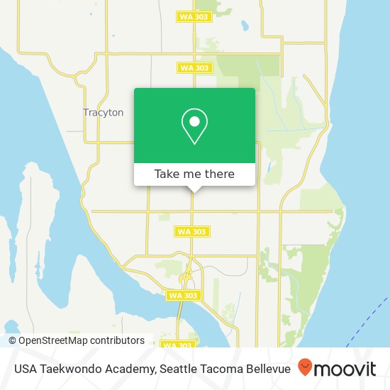 USA Taekwondo Academy map