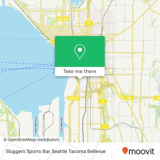 Sluggers Sports Bar map