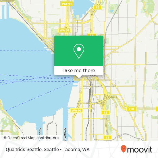 Mapa de Qualtrics Seattle