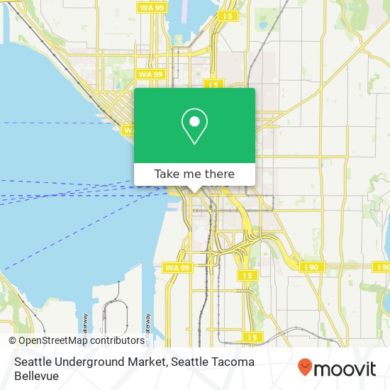 Seattle Underground Market map