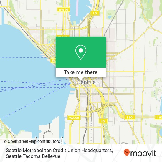 Seattle Metropolitan Credit Union Headquarters map