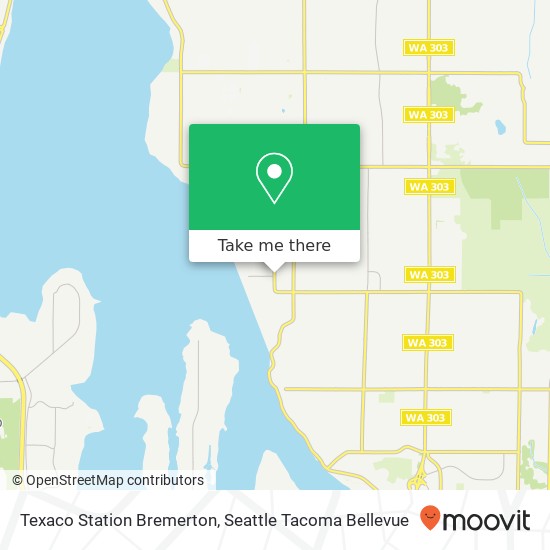 Texaco Station Bremerton map