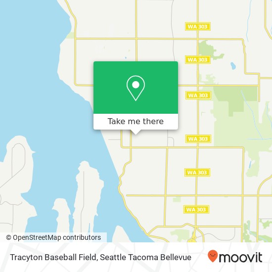 Tracyton Baseball Field map