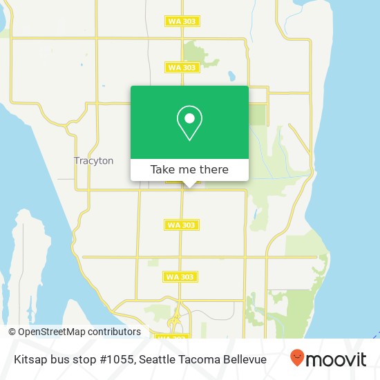Kitsap bus stop #1055 map