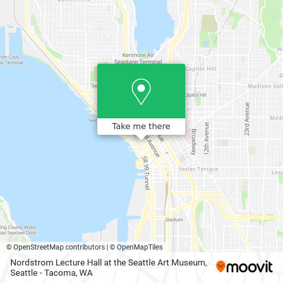 Mapa de Nordstrom Lecture Hall at the Seattle Art Museum