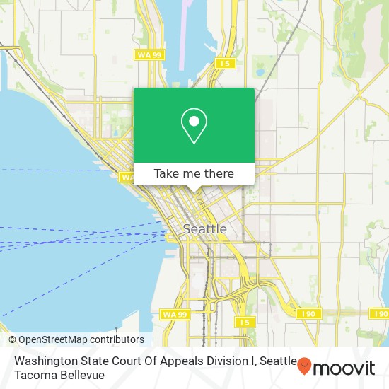 Washington State Court Of Appeals Division I map