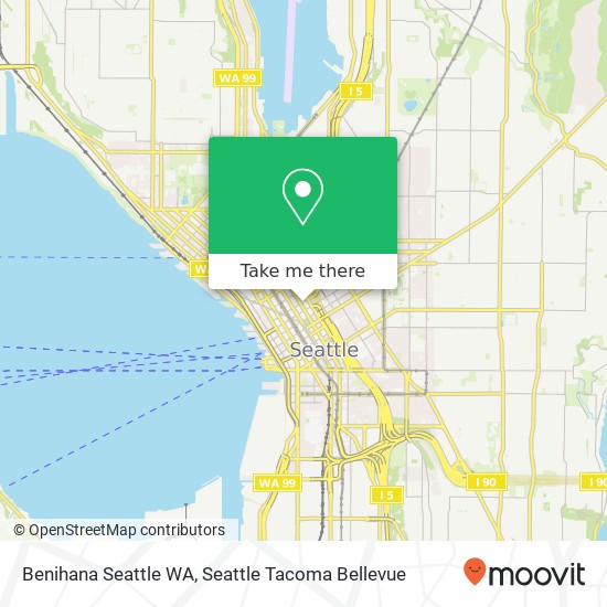 Mapa de Benihana Seattle WA