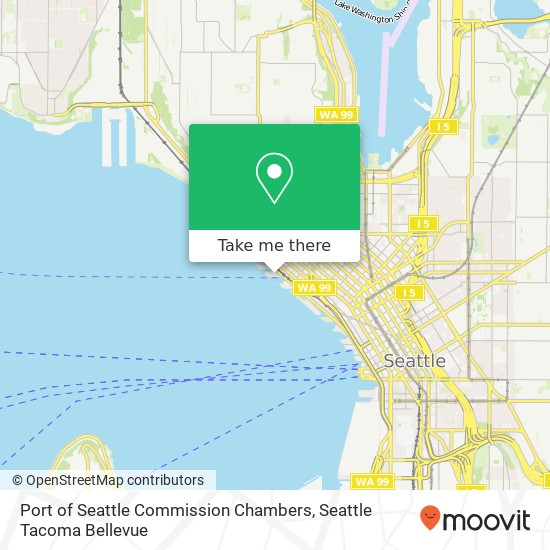 Mapa de Port of Seattle Commission Chambers