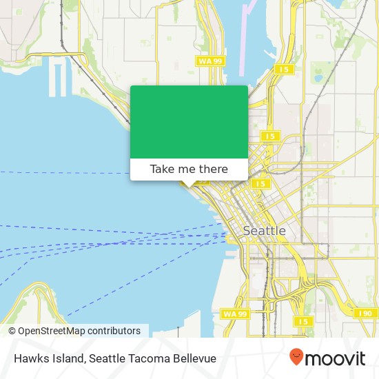 Hawks Island map