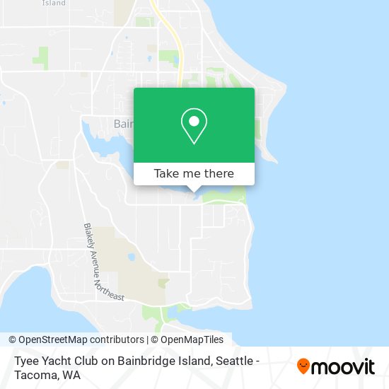 Tyee Yacht Club on Bainbridge Island map
