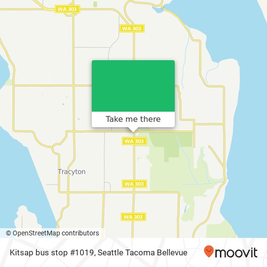 Kitsap bus stop #1019 map