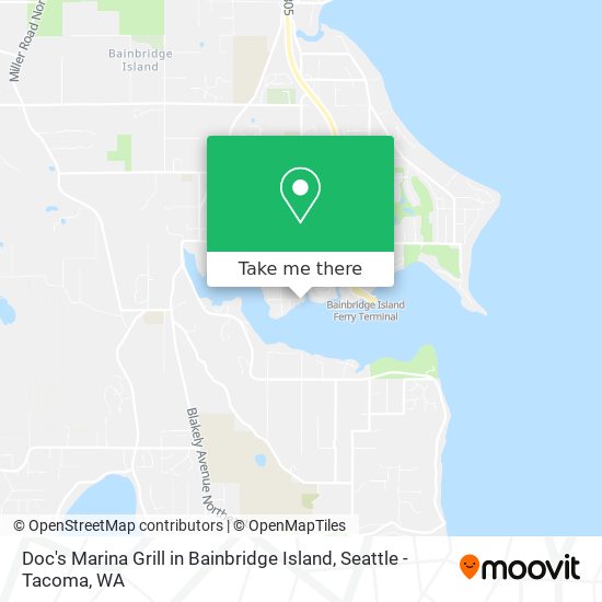 Mapa de Doc's Marina Grill in Bainbridge Island