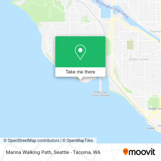 Marina Walking Path map